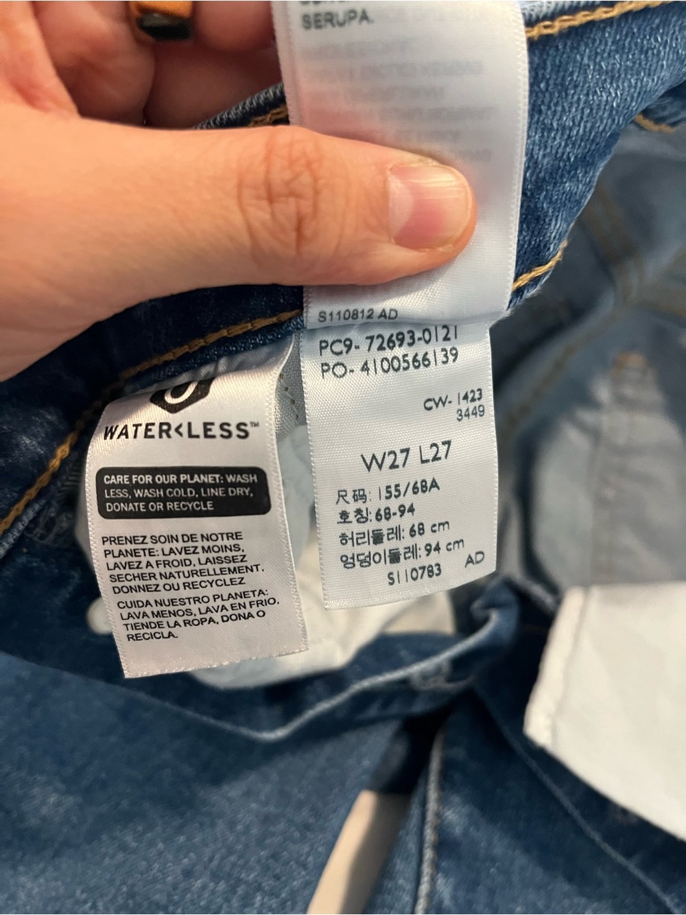 Levi’s High-Rise Ribcage Straight Leg Ankle size 27x27 - Picture 8 of 8